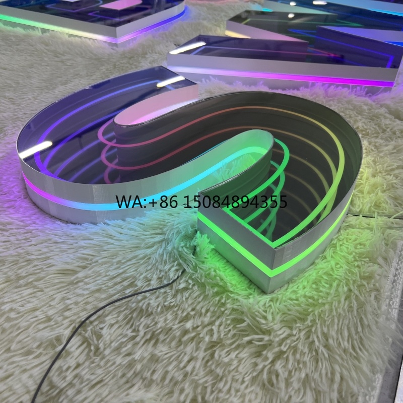 Neon Sign Custom Led - Neon 3D Custom RGB Effect Panel