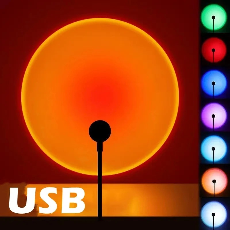 USB Sunset Projection Lamp Rai - Sunset Lamp Projection recension och pris