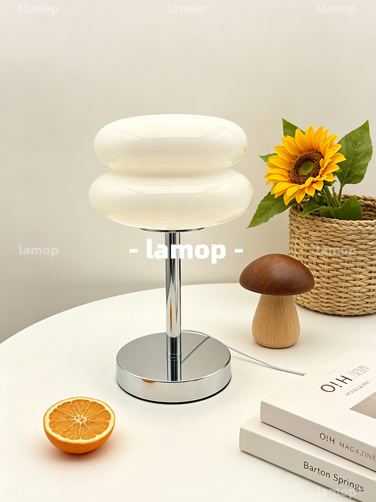 Bauhaus Cream‑Globe Table Lamp - Lighting Decor Bedroom recension och pris