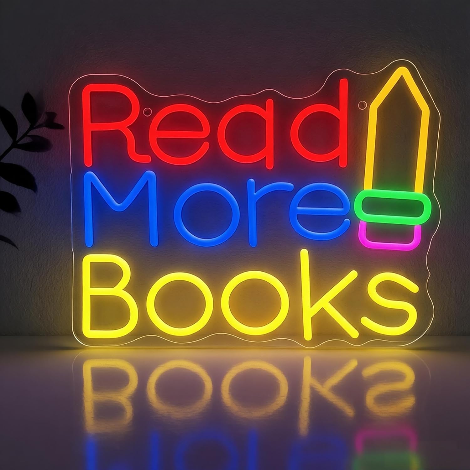 Read More Books LED Neon Sign  - Lighting Decor And More recension och pris