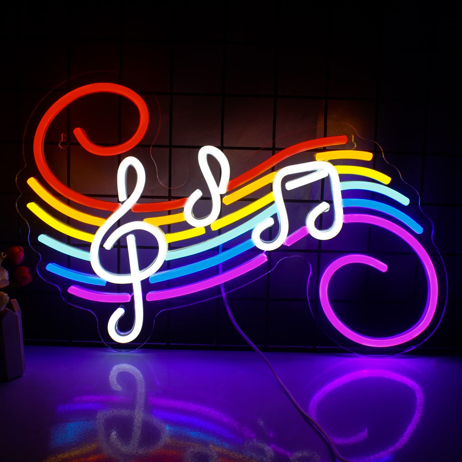 Music Notes Neon Sign Customiz - Lighting Christmas Decor recension och pris