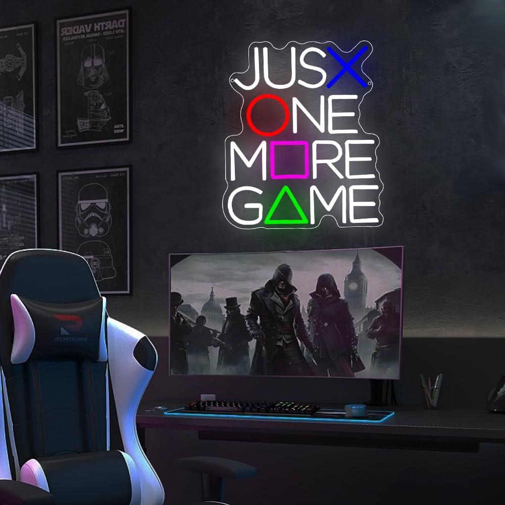 Just One More Game Neon Sign U - Lighting Decor And More recension och pris