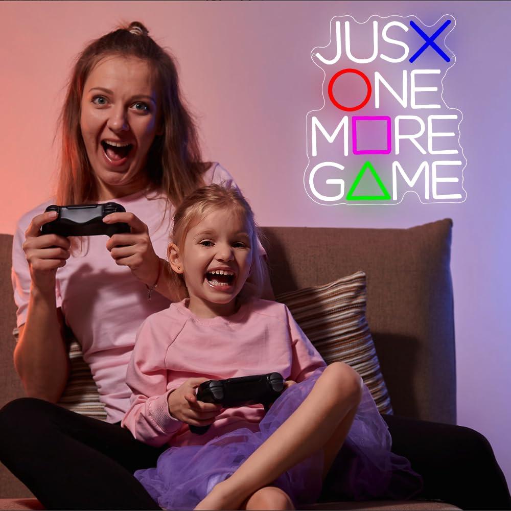Just One More Game Neon Sign U - Lighting Decor And More recension och pris