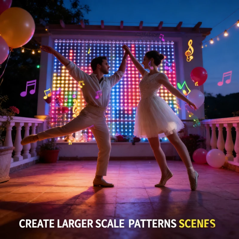 Smart 400LED Curtain Lights, M - Lighting Christmas Decor recension och pris