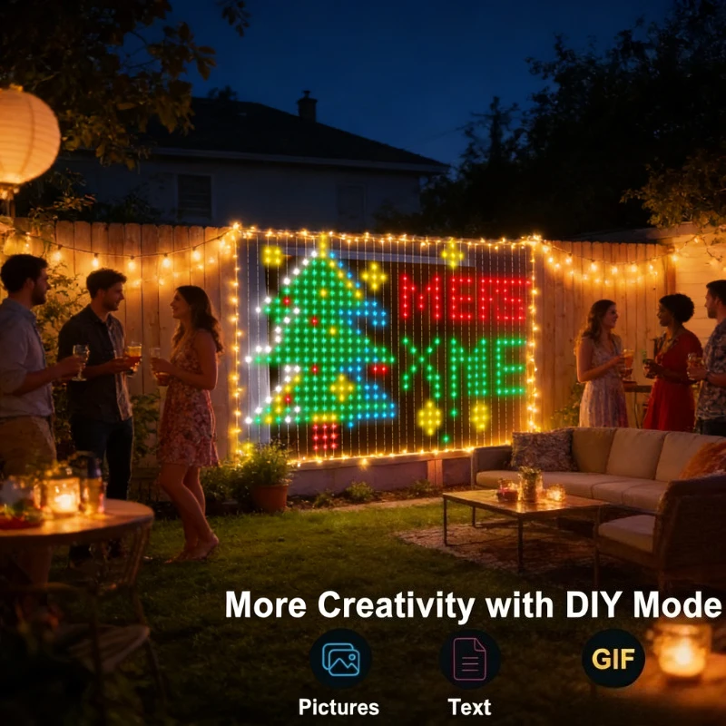 Smart 400LED Curtain Lights, M - Lighting Christmas Decor recension och pris