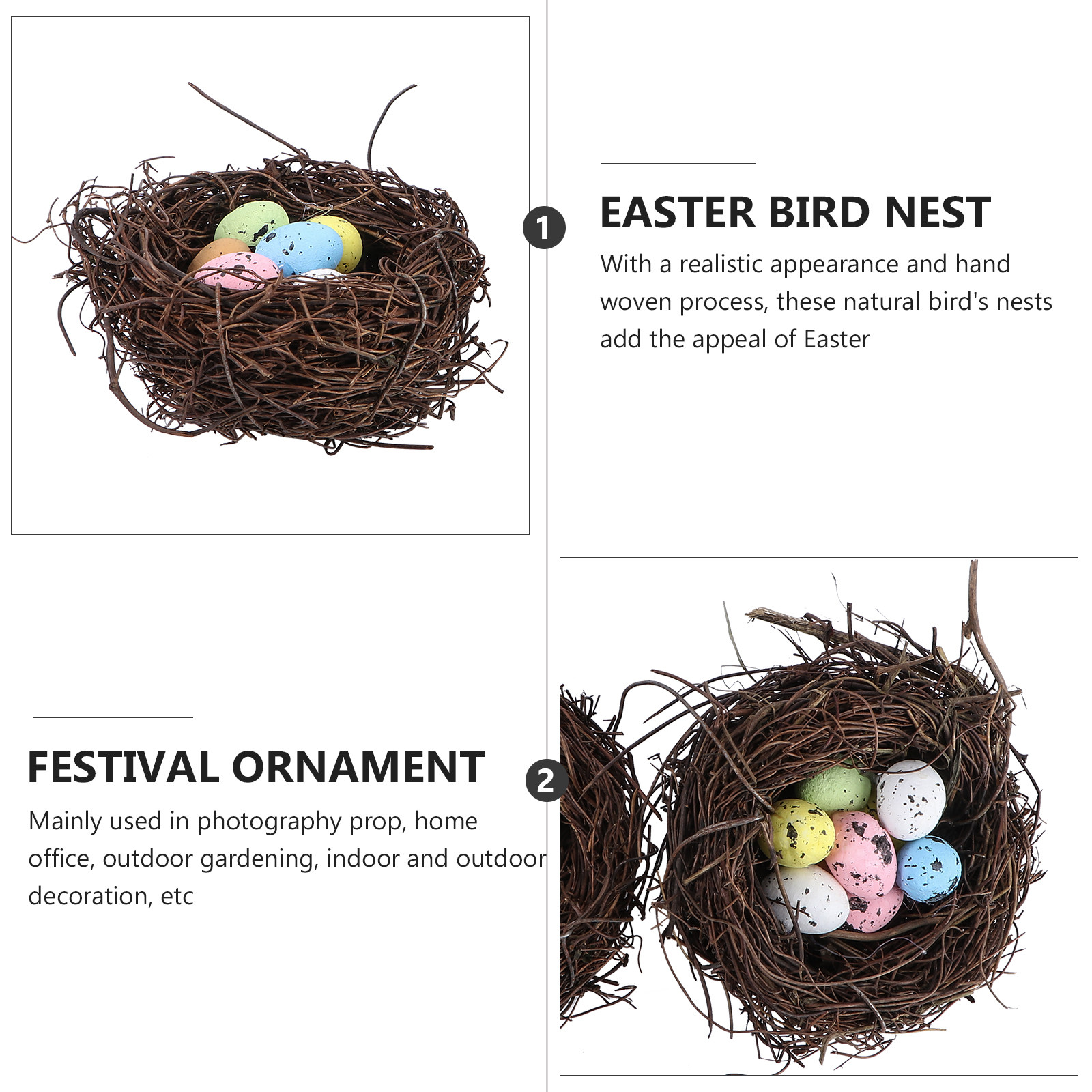 2Pcs Easter Simulation Eggs Ne - Lighting Home Decor Items recension och pris