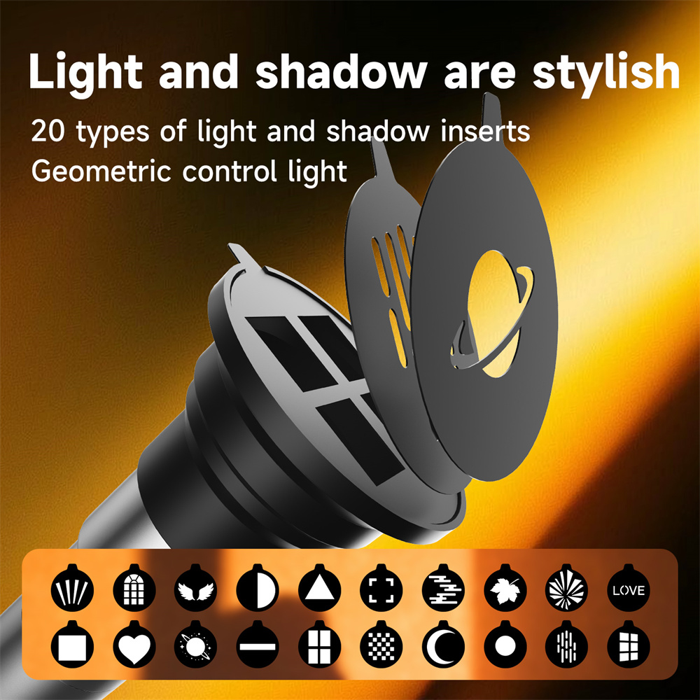 NEW Photography Flashlight 4-C - Sunset Lamp Projection recension och pris
