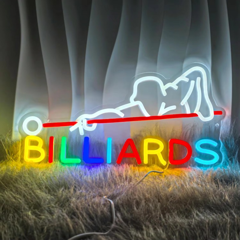 Billiards Neon Sign Billiards  - Neon Sign Custom Led recension och pris