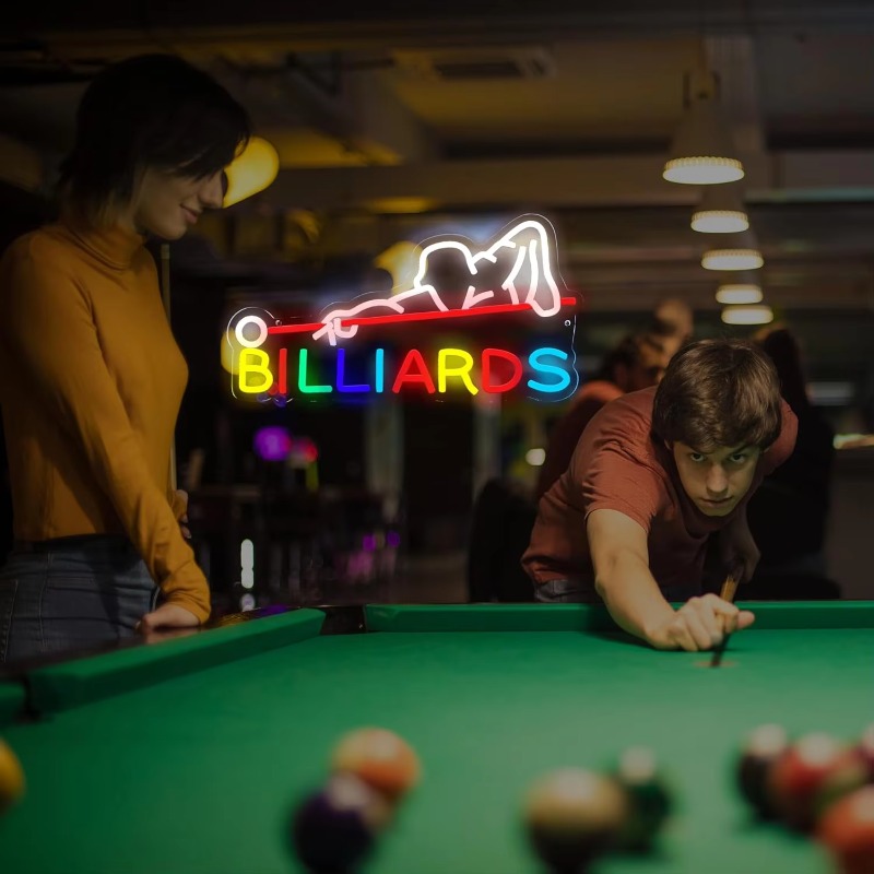 Billiards Neon Sign Billiards  - Neon Sign Custom Led recension och pris