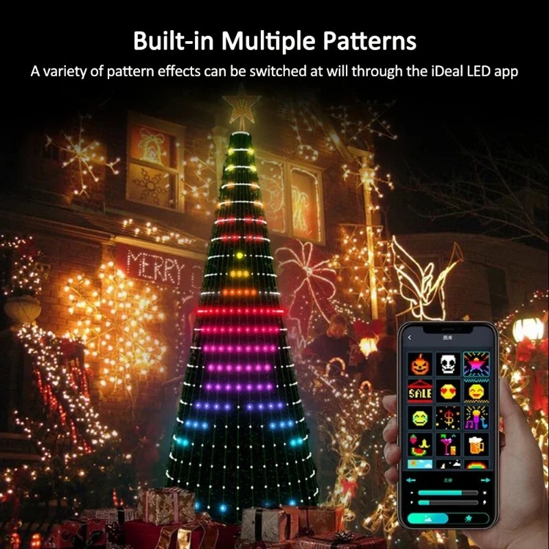 Christmas Star Tree Lights RGB - Lighting Christmas Decor recension och pris