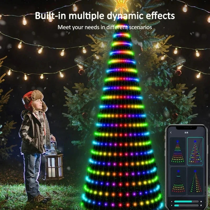 Christmas Star Tree Lights RGB - Lighting Christmas Decor recension och pris