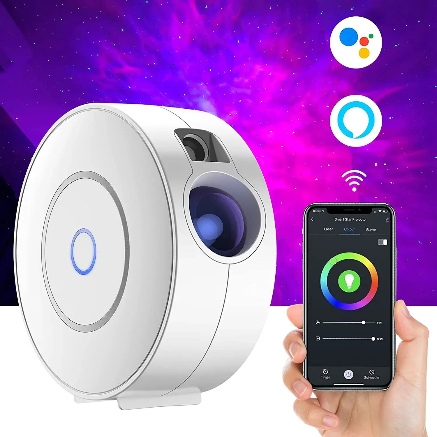 Tuya WiFi Intelligent Aurora G - Sunset Lamp Projection recension och pris