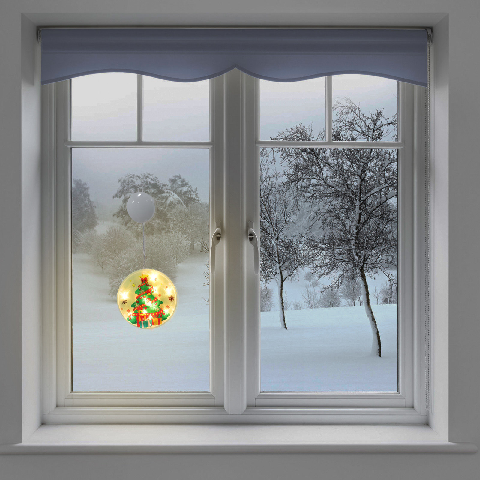 1Pcs Christmas Window Hanging  - Elements Lighting Decor recension och pris
