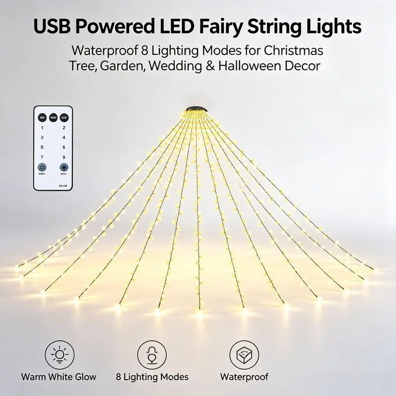 Waterproof USB LED String Ligh - Lighting Christmas Decor recension och pris