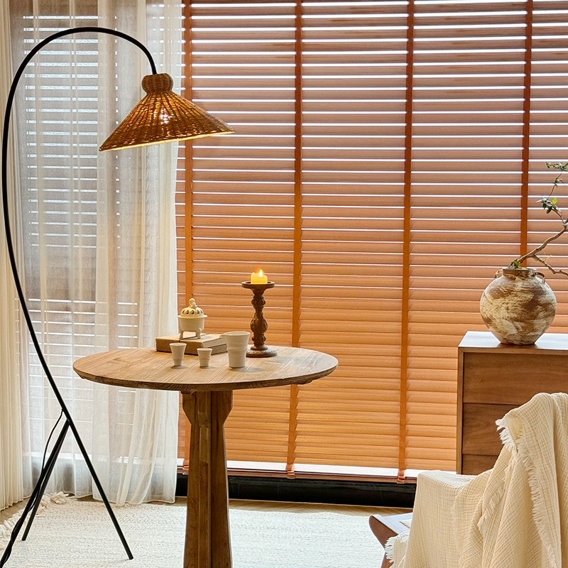Mid Century Rattan Floor Lamp  - Lighting Home Decor Items recension och pris