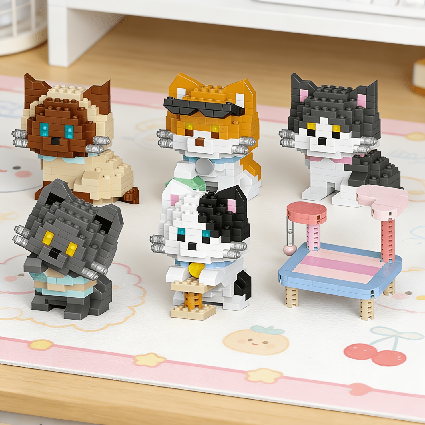 Cat Series Building Blocks Set - Lighting Home Decor Items recension och pris