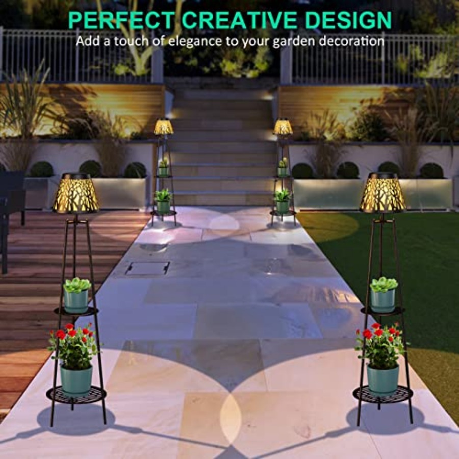 2 Pack Outdoor Solar Floor Lam - Lighting Decoration Outdoor recension och pris
