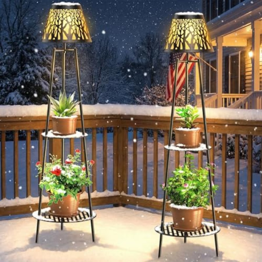2 Pack Outdoor Solar Floor Lam - Lighting Decoration Outdoor recension och pris