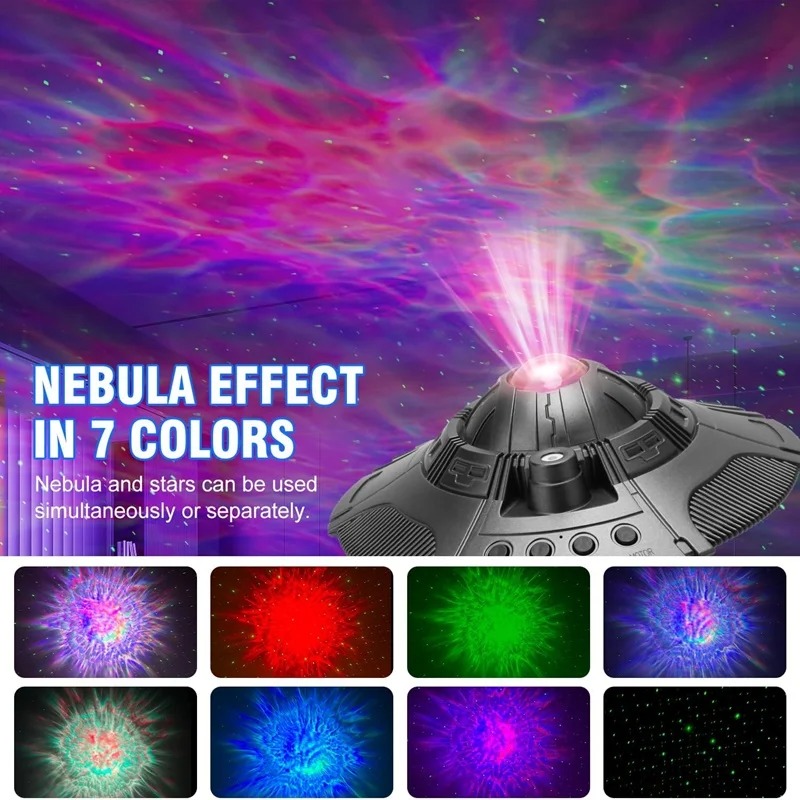 Night Light UFO LED Star Proje - Sunset Lamp Projection recension och pris