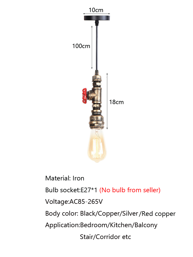 Retro Loft Industry Wind Water - Lighting Home Decor Items recension och pris