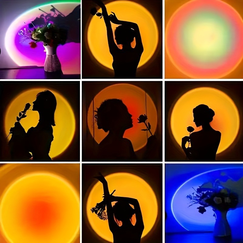 1pc Vibrant Sunset Projection  - Sunset Lamp Projection recension och pris