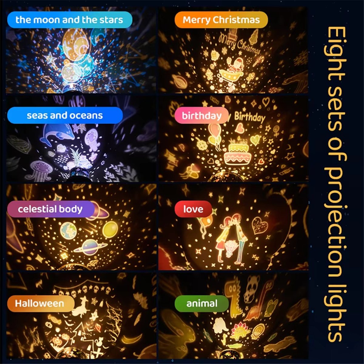 HOT! Cute Projector Night Ligh - Lighting Decoration recension och pris