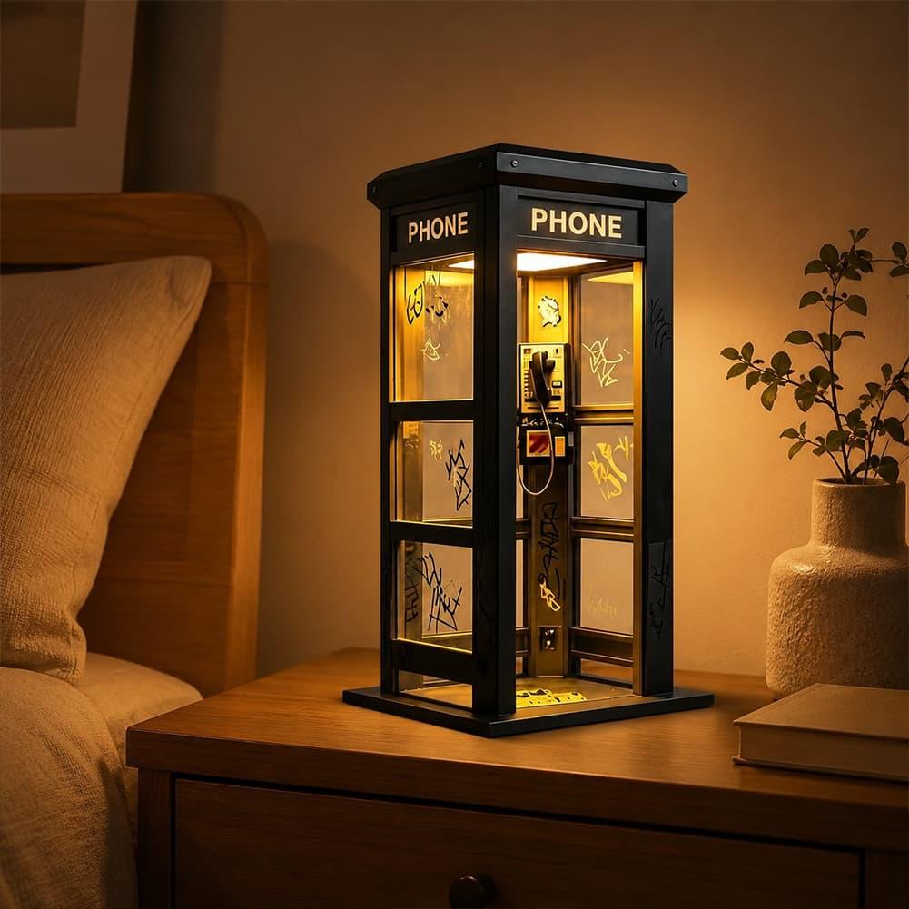 Vintage London Telephone Booth - Lighting Decoration For Home recension och pris