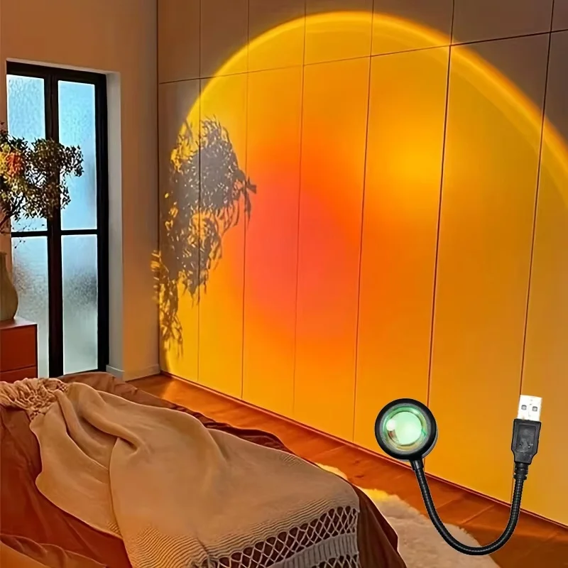 Mini USB ED Sunset Lamp Nightl - Sunset Lamp Projection recension och pris