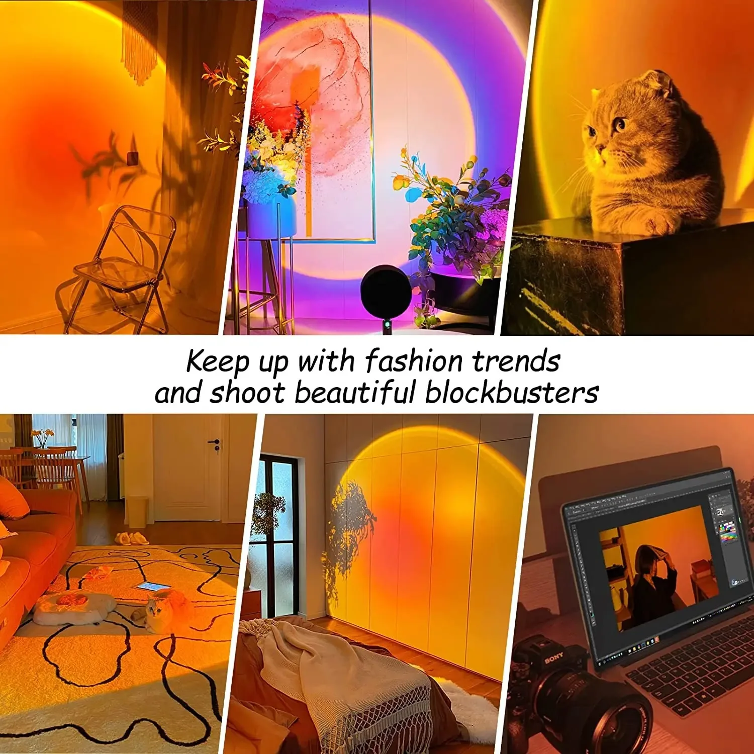 16 Color Sunset Lamp,RGB Mood  - Sunset Lamp Projection recension och pris