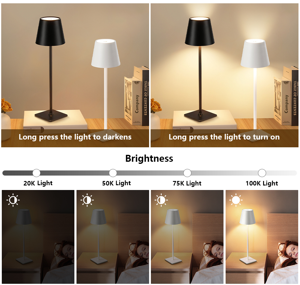 LED Rechargeable Desk Light Wi - Lighting Decor Bedroom recension och pris