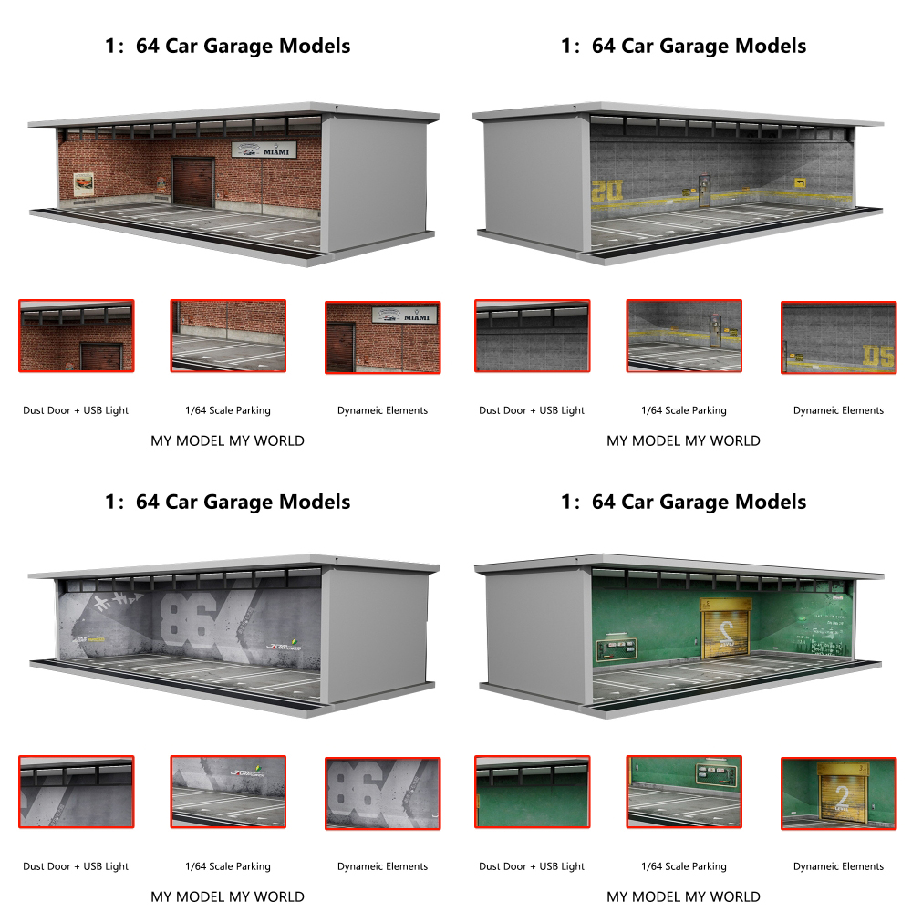 More Art 1/64 Car Garage Diora - Lighting Decor And More recension och pris
