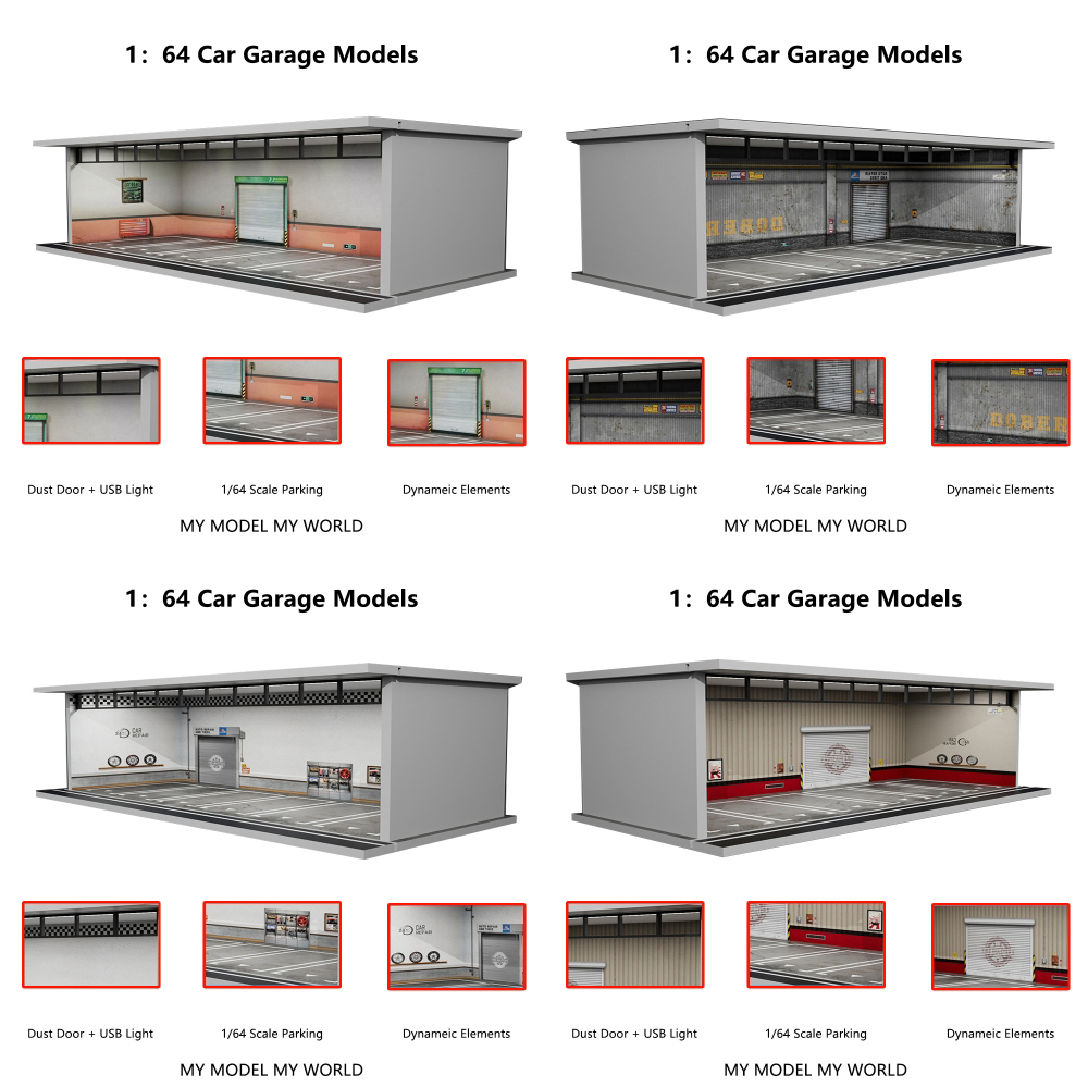 More Art 1/64 Car Garage Diora - Lighting Decor And More recension och pris